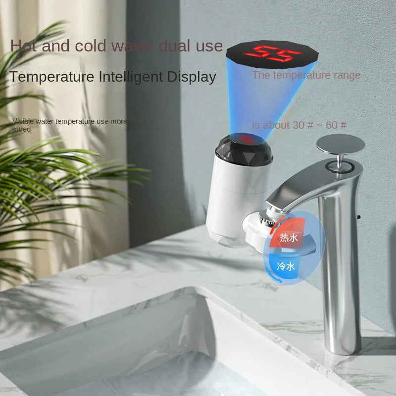 Kitchen Electric Water Heater Tap Instant Hot Water Faucet Heater Cold Heating Faucet Tankless Instantaneous Water Heater by MVEnergo