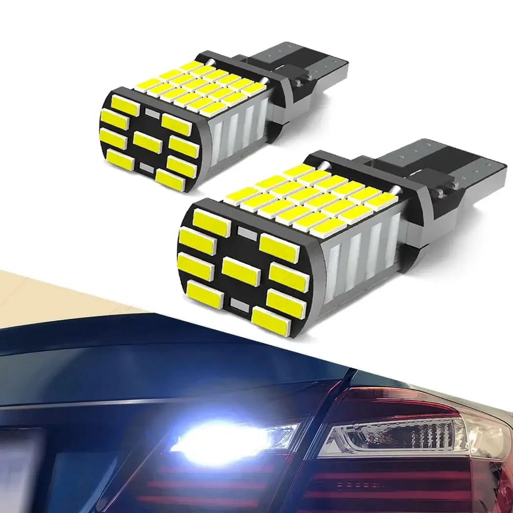 2PCS Signal Lamp T15 W16W 921 912 LED Bulbs Super Bright 4014 45SMD Car Reverse Parking Light Canbus Highlight Backup Tail Light by MVEnergo