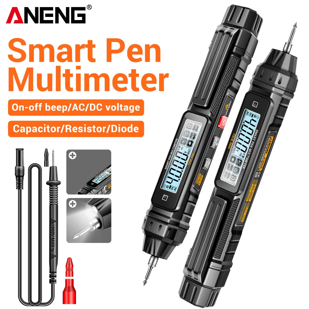 ANENG A3005 Pen Type Multimeter Digital Professional Mini AC/DC Voltage 4000 Counts Meter Resistance NCV Ohm Diode Tester tools by MVEnergo