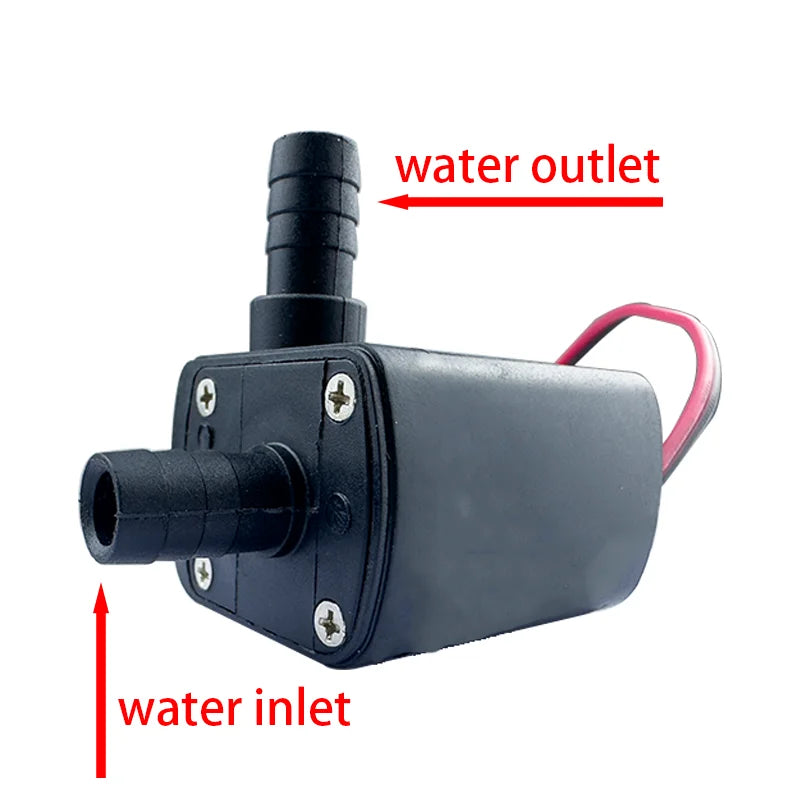 4.8W 5.8W 240L/H Silent Fish Tank Pump DC 12V 24V Solar Brushless Motor Pool Circulating Submersible Pump Water Pump by MVEnergo