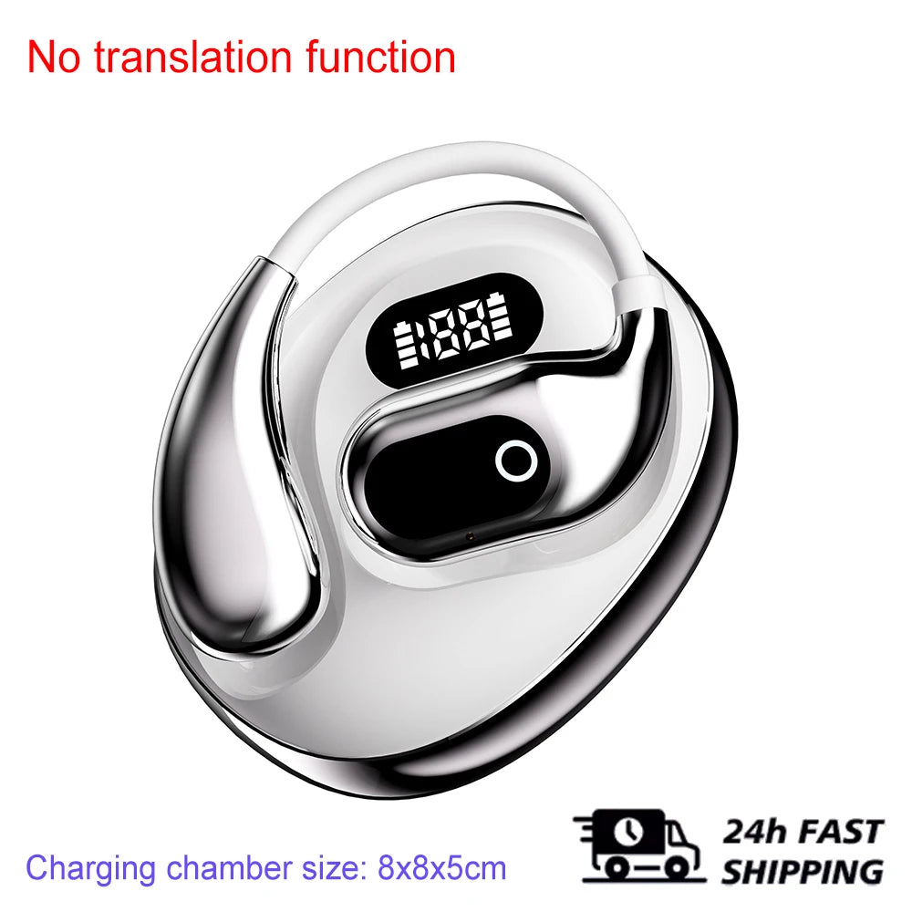 Ai Two-Way Real time Translators Earphone 144 Languages Wireless Bluetooth Smart Voice Translator Headphones For Travel Business by MVEnergo