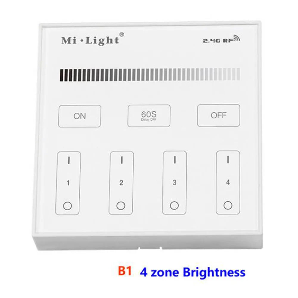 Miboxer Smart Touch Panel Dimmable Dimming/CT/RGB/RGBW/RGB+CCT LED Strip Light Controller 2.4G wireless Remote Milight b1 b4 p3