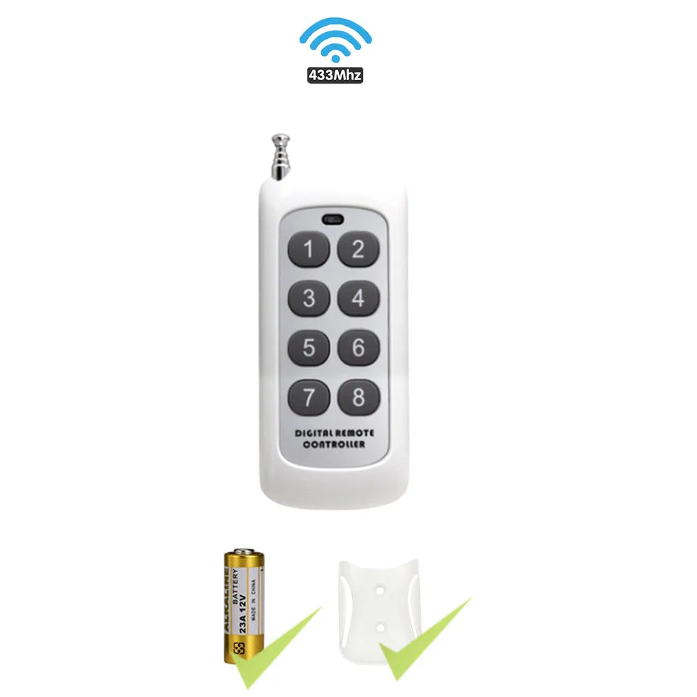 Wireless Remote Control Socket Switch 200Meters Remote Control Electrical Outlets 220V 16A EU Plug for Home Appliance Fan Light by MVEnergo