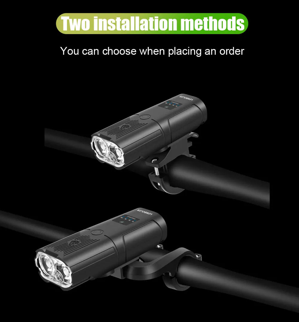 NEWBOLER Smart Bicycle Light Front 10000mAh Bike Light 6000Lumen Waterproof USB Charging MTB Road Cycling Lamp Bike Accessories by MVEnergo