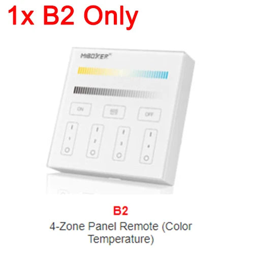 MiBoxer B0 B0-B B1 B1-B B2 B3 B3-B B4 B4-B B8 T1 T2 T3 T4 B5 Brightness/CCT/RGB/RGBW/RGBCCT Smart Panel Remote Controller Dimmer