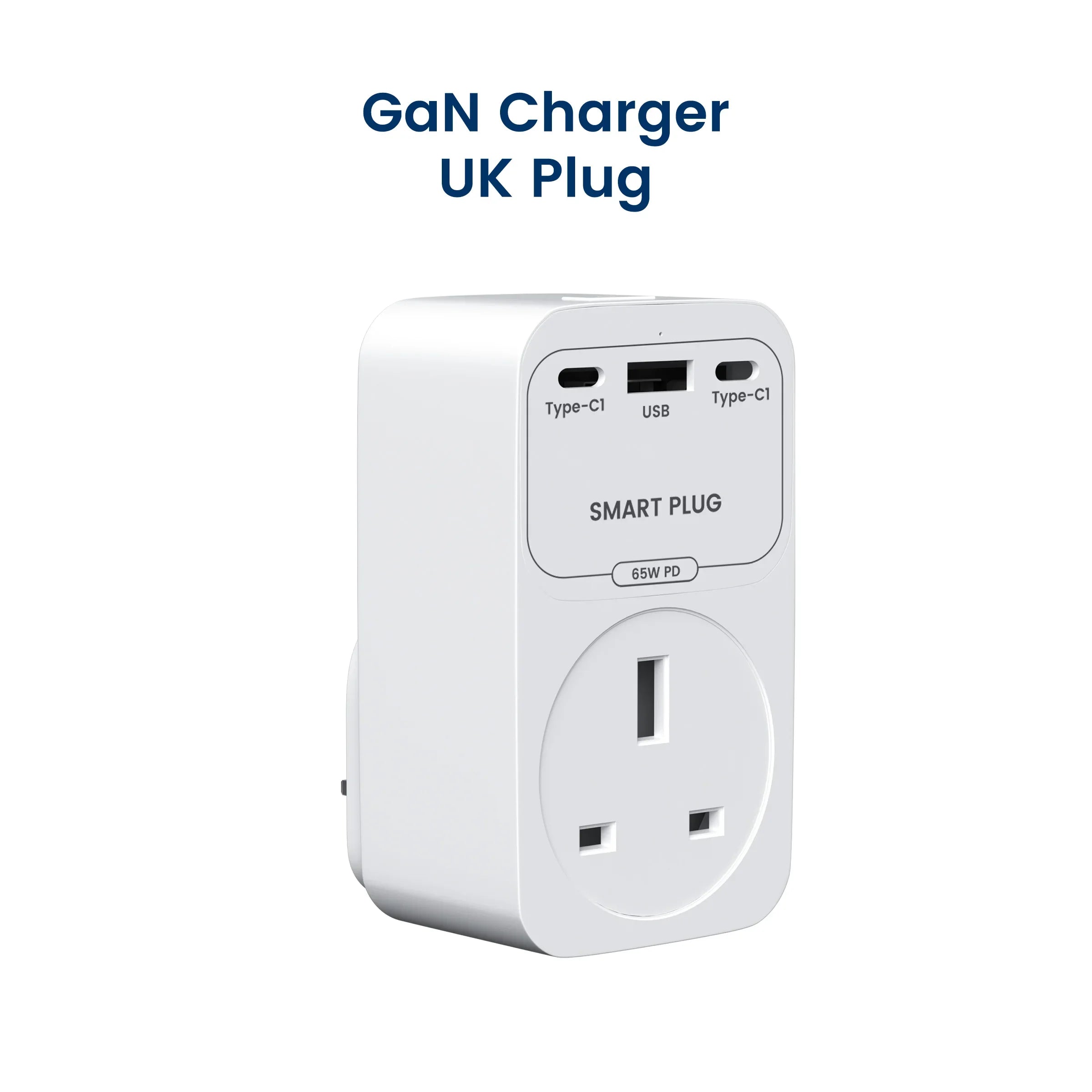 GIRIER Tuya Smart Plug WiFi 65W GaN Fast Charger with Type C USB A Fast Charging Ports EU/US/UK/FR Socket Outlet work with Alexa by MVEnergo
