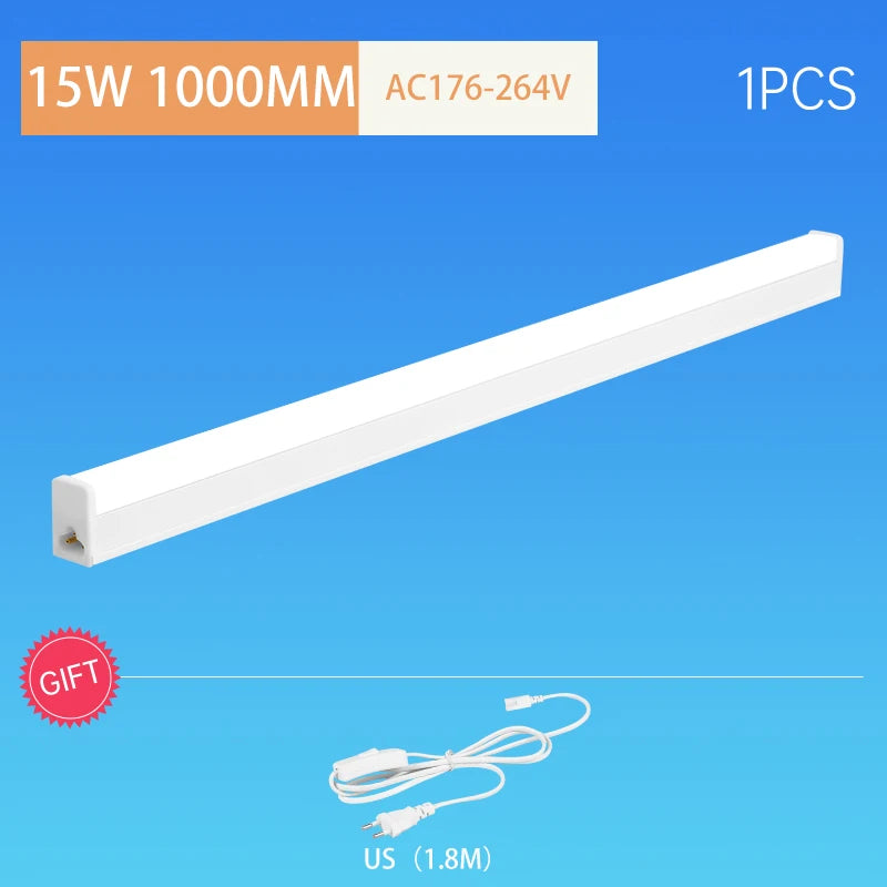 T5 LED Light Tube 0.3m 0.6m 0.9m 1m 1.2m LED Lamp Tube 220V Bright Fluorescent Tube For Study Table Lamp Home Cabinet Lighting by MVEnergo