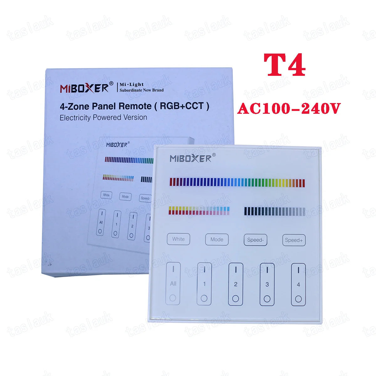 MiLight BOXER T4 B4  RGB CCT RGB RGBW CCT RGBWW FUT092 038 096 037 039 Controller DC12-24V RGB+CCT 4-Zone Touch Remote