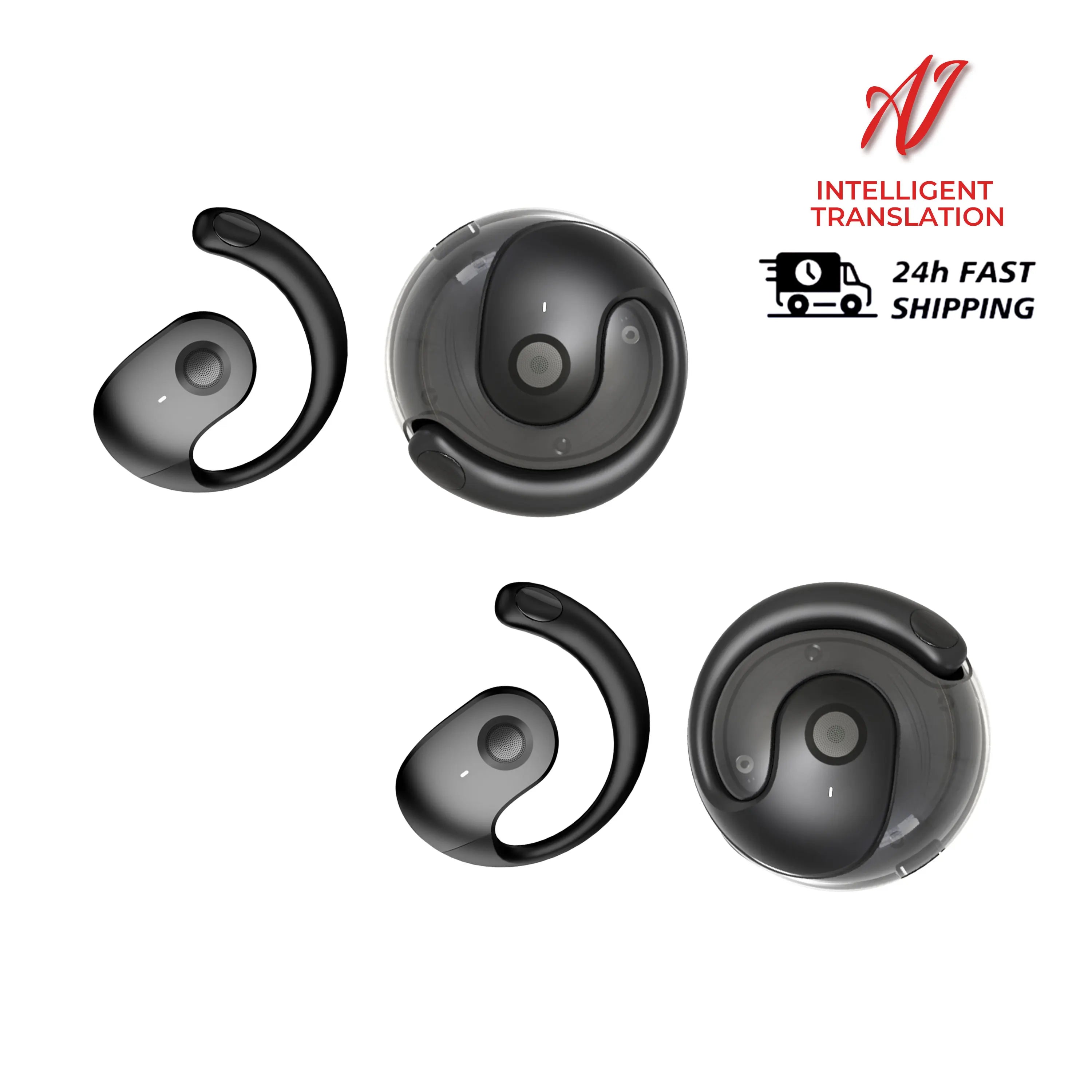 144 Language Translation Wireless Headphones Smart Waterproof Ai Real-time Translator Bluetooth 5.4 Earbuds Business Earphone by MVEnergo