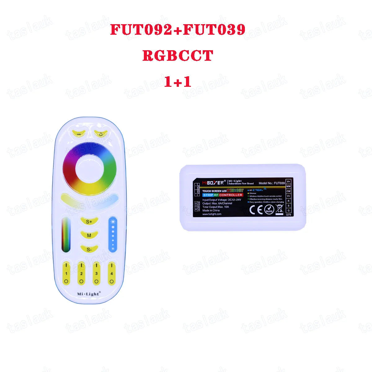MiLight BOXER T4 B4  RGB CCT RGB RGBW CCT RGBWW FUT092 038 096 037 039 Controller DC12-24V RGB+CCT 4-Zone Touch Remote