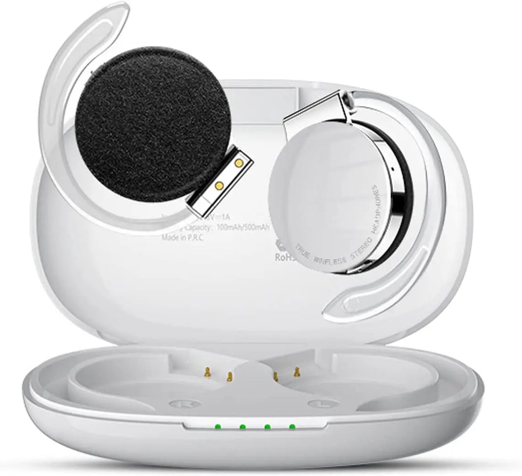 Open Ear Headphones TWS Wireless Bluetooth Earphones Noise Cancelling Microphones Headsets with Lights for Night Runnning Sport by MVEnergo