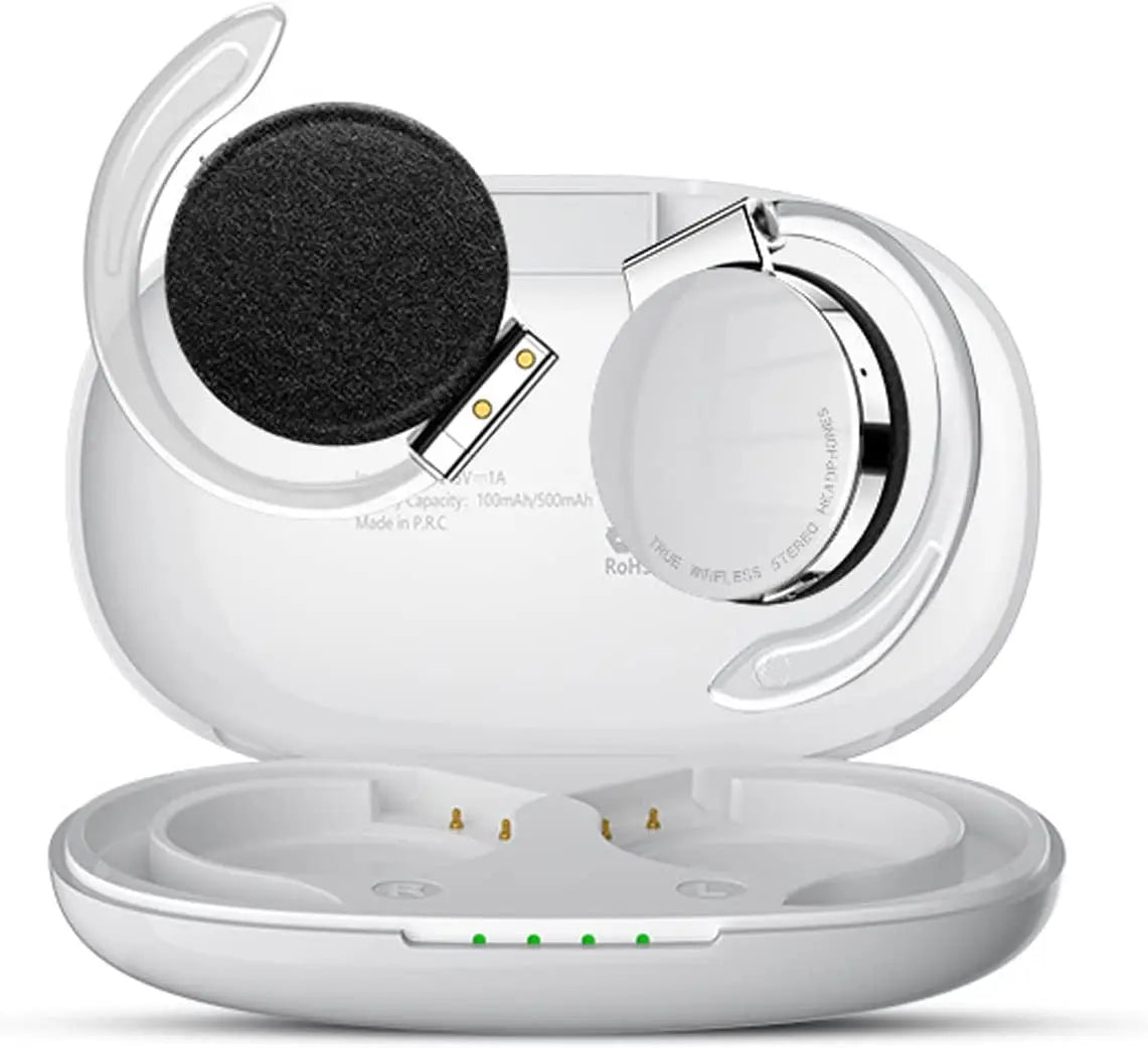 Open Ear Headphones TWS Wireless Bluetooth Earphones Noise Cancelling Microphones Headsets with Lights for Night Runnning Sport by MVEnergo