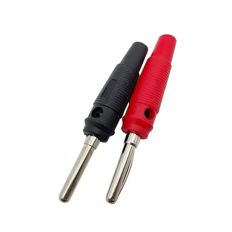 20/100PCS 4mm Banana Plug Connectors Red & Black Stackable High-Current Insulated Plugs with Screw Terminals for Speakers & Lab