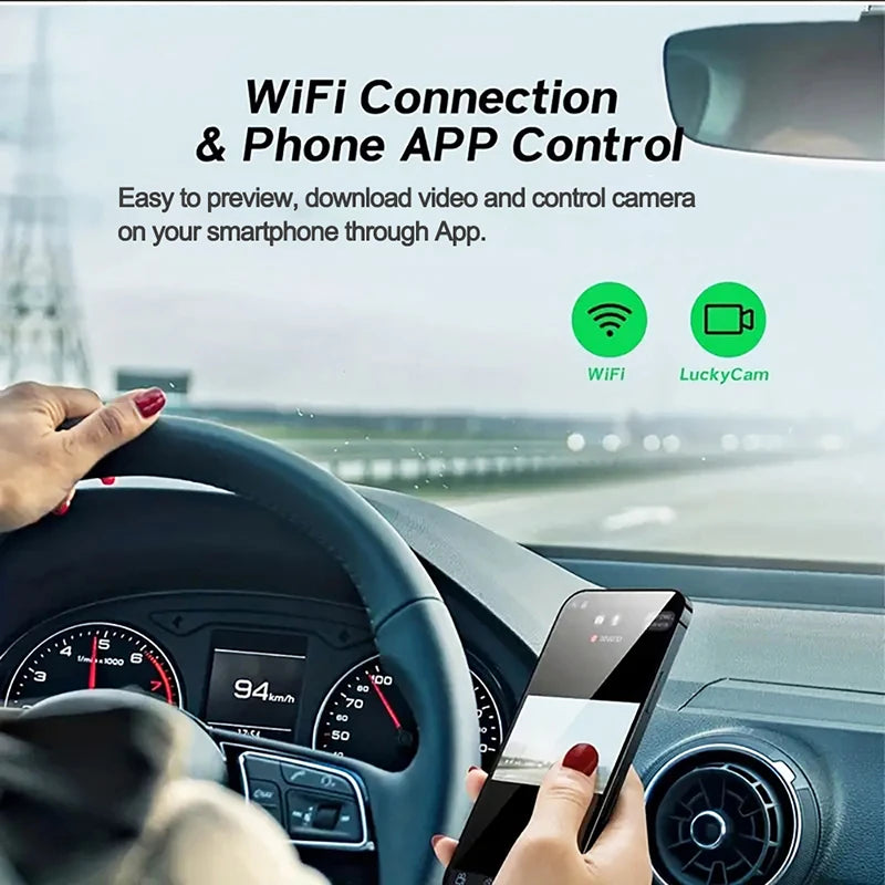 Dash Cam for Cars WIFI APP Car DVR 2/3lens Front Camera Video Recorder Rear View Camera for Vehicle Black Box Car Assecories by MVEnergo