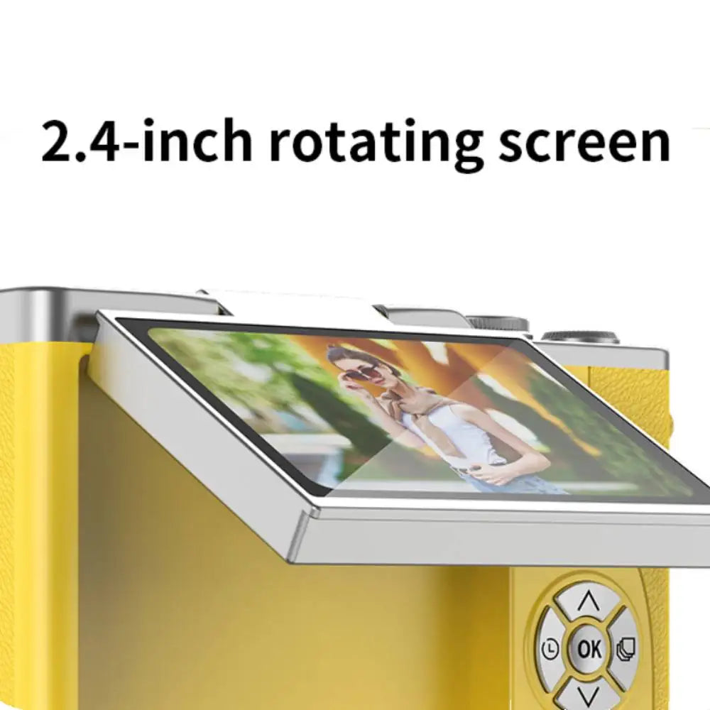 4K Digital Camera CCD 180° Flip Screen Selfie Camera 8X Digital Zoom 48MP Portable Digital Photography Camera with 32G Card by MVEnergo