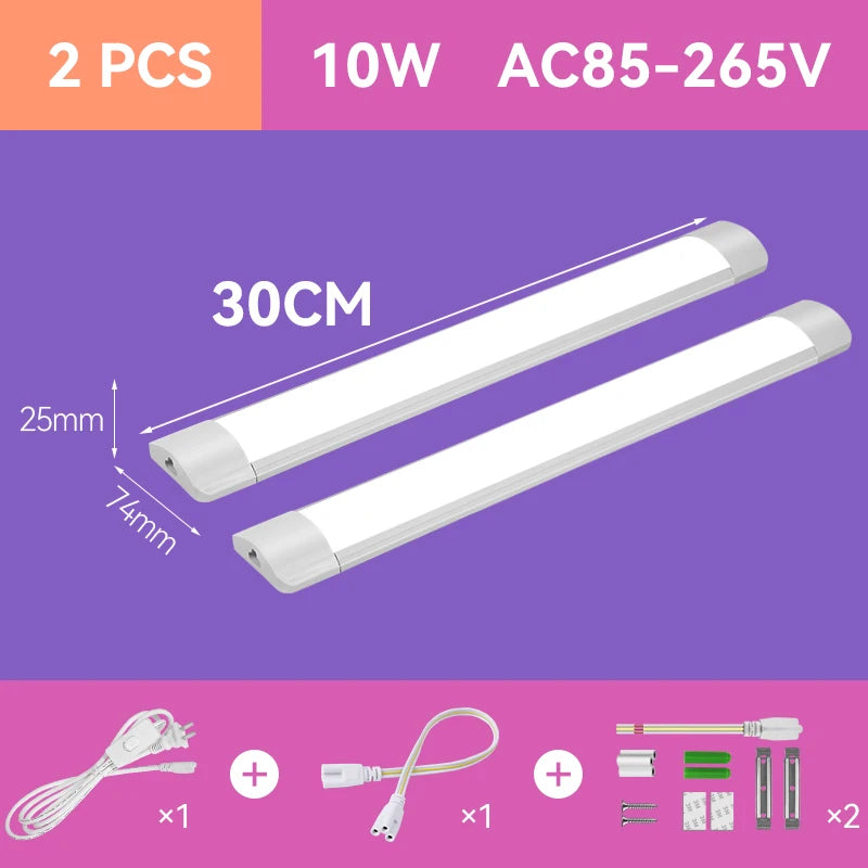 Led Lights For Kitchen Under Cabinet Lamp 220V 110V 10W 20W T5 Led Tube Plug Bedroom Wardrobe Wall Lamp Home Closet Lighting by MVEnergo