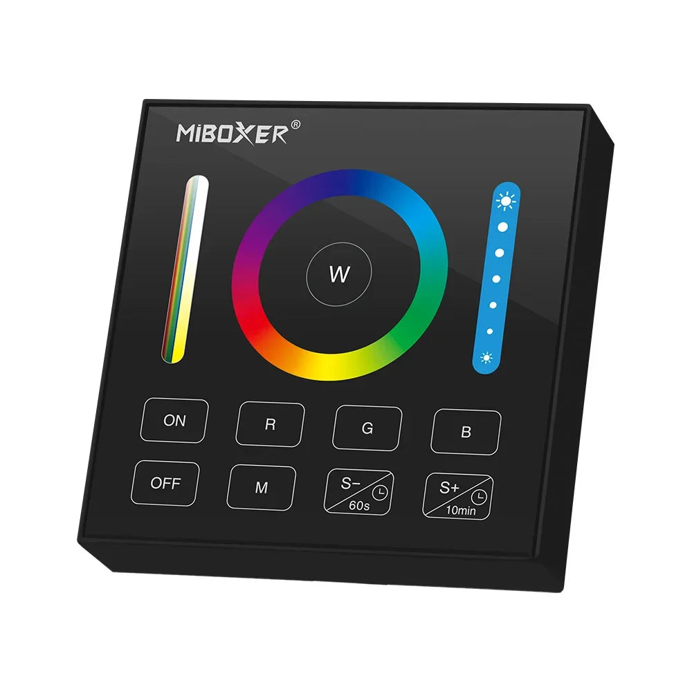 Miboxer B0 B1 B2 B3 B4 B8 2.4GHZ LED Touch Panel Remote 4-Zone/8-Zone Dimming Controller for Single Color/RGB+CCT/RGBW/ LED Lamp