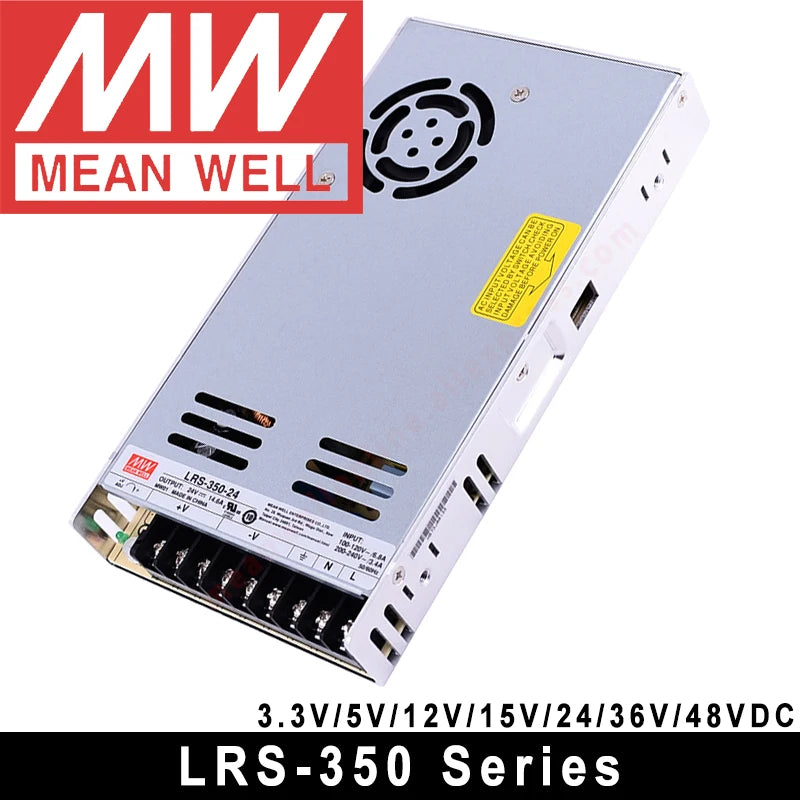 Original Mean Well RS-15/25 LRS-35/50/100/150/200/350/450/600 Series Meanwell 3.3V 5V 12V 15V 24V 36V 48V Switching Power Supply by MVEnergo