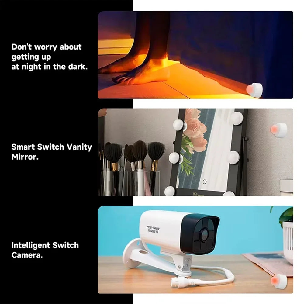 Tuya Zigbee PIR Motion Sensor Infrared Detector Mini Smart Human Body Sensor Remote Control Alarm Work with Alexa Smart Life App by MVEnergo