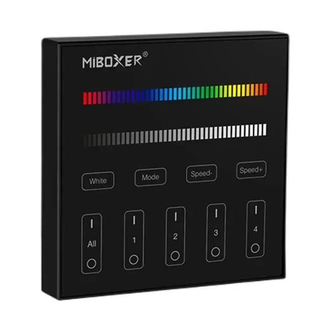 Miboxer B0 B1 B2 B3 B4 B8 2.4GHZ LED Touch Panel Remote 4-Zone/8-Zone Dimming Controller for Single Color/RGB+CCT/RGBW/ LED Lamp