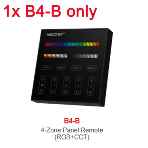 MiBoxer B0 B0-B B1 B1-B B2 B3 B3-B B4 B4-B B8 T1 T2 T3 T4 B5 Brightness/CCT/RGB/RGBW/RGBCCT Smart Panel Remote Controller Dimmer