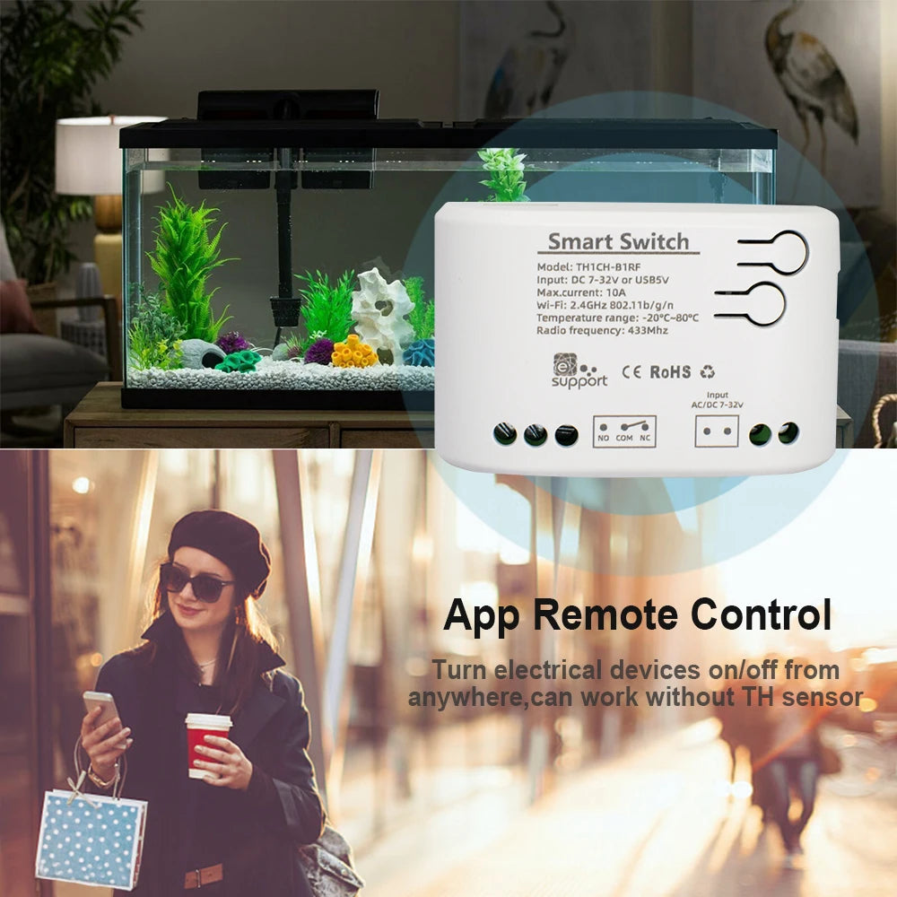 WiFi Smart Temperature Switch Ewelink Controller 2000W Intelligent Thermostat With Energy Consumption Monitor Work With Alexa by MVEnergo
