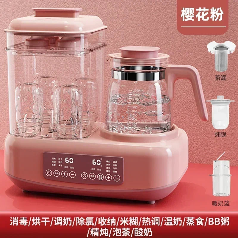 220V Baby Bottle Sterilizer with Drying Two-in-one Warm Milk Heater Constant Temperature Kettle Feeding Milk Mixer Electric C by MVEnergo