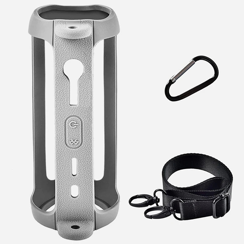 ZOPRORE Silicone Sling Speaker Case Cover for JBL Flip 6 Portable Soft Protective Case for JBL Flip6 Wireless Bluetooth Speaker by MVEnergo