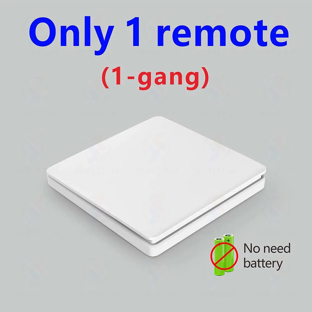 433mhz Wireless Light Switch 110V 220V 230V Self-generating Wireless Switch No Battery Required Self-Powered Waterproof Remote by MVEnergo