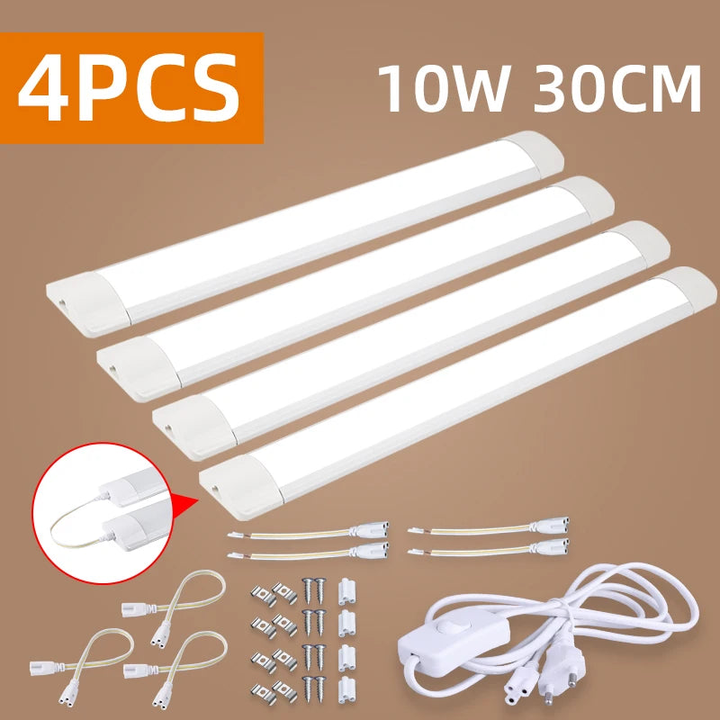 LED Kitchen Light Under Cabinet 10W 20W Led Tube Bar Wall Lamp Ultra Thin Home Bedroom Kitchen Closet Indoor Lighting 220V Room by MVEnergo