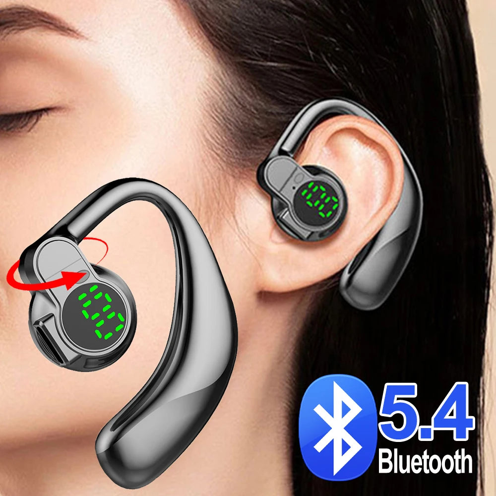 Wireless Bluetooth Headphones Full Open Headset Air Conduction Ear Hook Earphones Handsfree Noise Canceling Audifonos Sports by MVEnergo