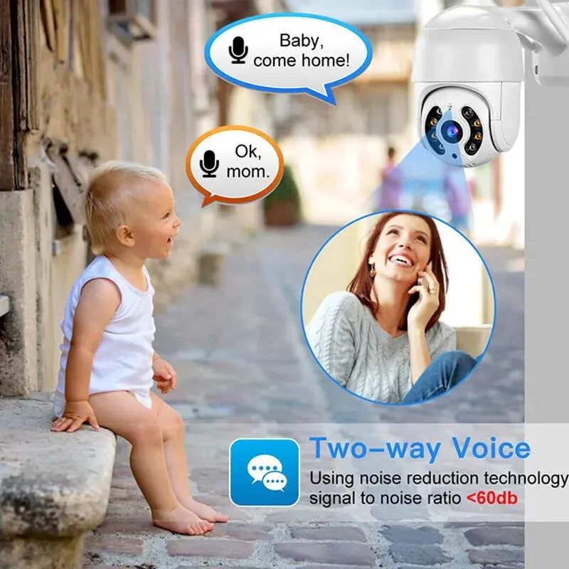 8MP 4K IP Camera 5MP Speed Dome Auto Tracking PTZ Camera Smart Home Outdoor Wireless WIFI Camera Surveillance Monitor by MVEnergo