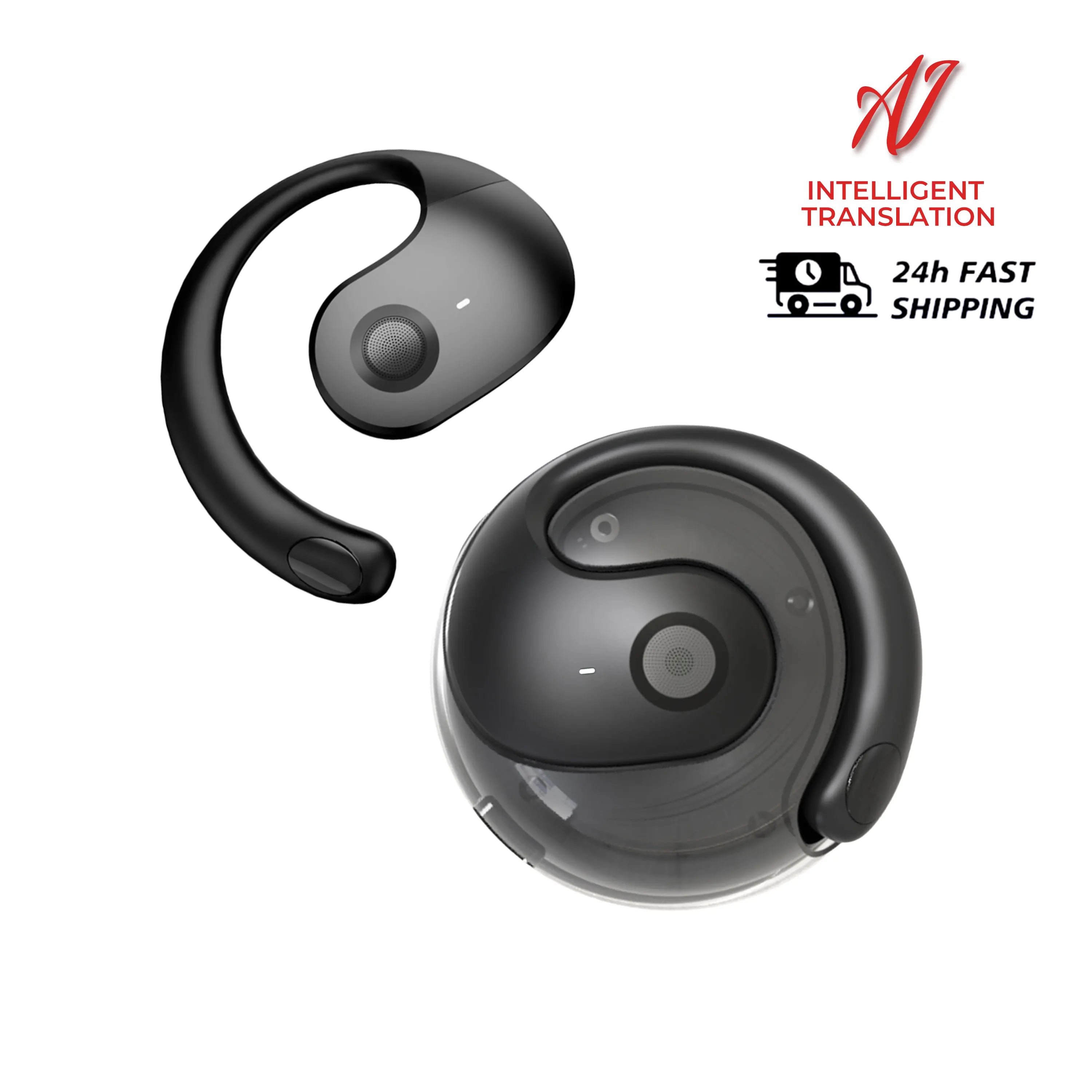144 Language Translation Wireless Headphones Smart Waterproof Ai Real-time Translator Bluetooth 5.4 Earbuds Business Earphone by MVEnergo