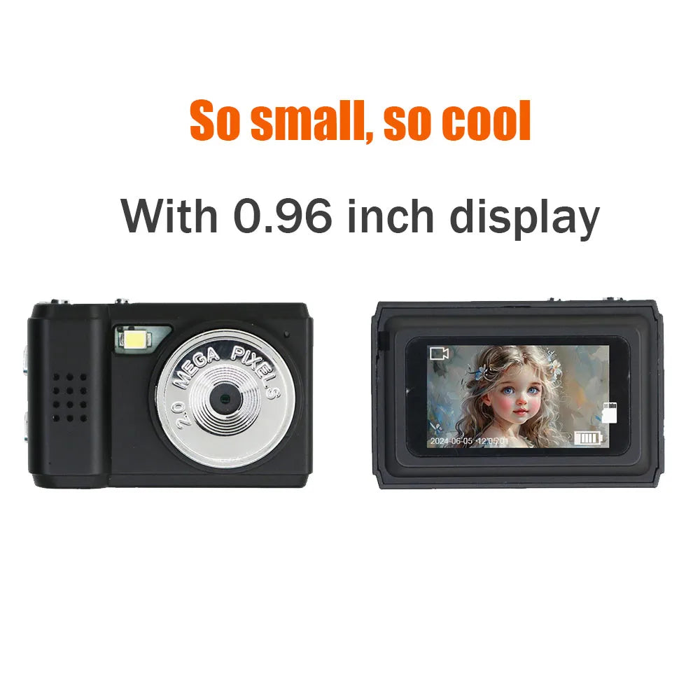 JOZUZE S5 Retro Mini Camera With Screen CMOS Indoor Home Outdoor HD 1080p Sports Portable Very Small Mini Camera Video Recorder by MVEnergo