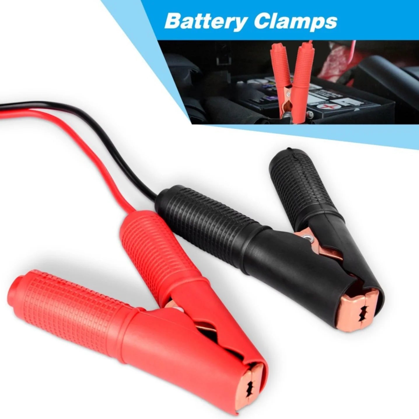 30A Fuse Battery Alligator Clip For Car Extension Cord Quick-Release Adapter Disconnect For Car Motorcycle Battery Clamp Cable by MVEnergo