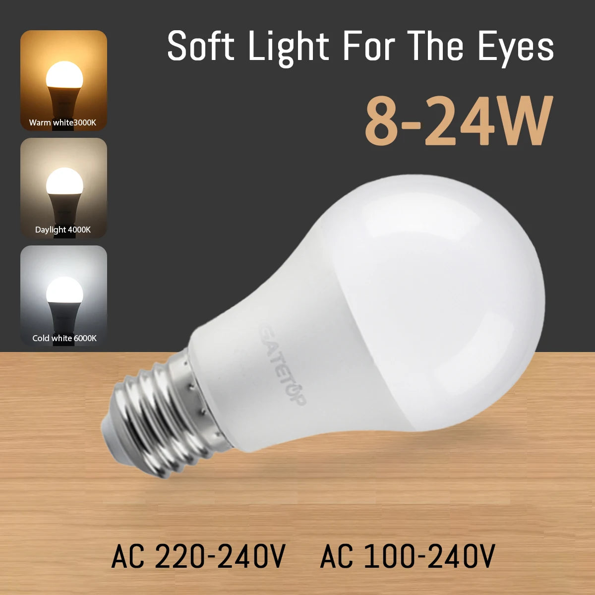 4PCS E27 B22 Base Led Bulb 8W 18W 20W 24W Lamps Hight Lumen AC220V 230V 110V Light Lamps for Home Derection Living Room Lighting by MVEnergo