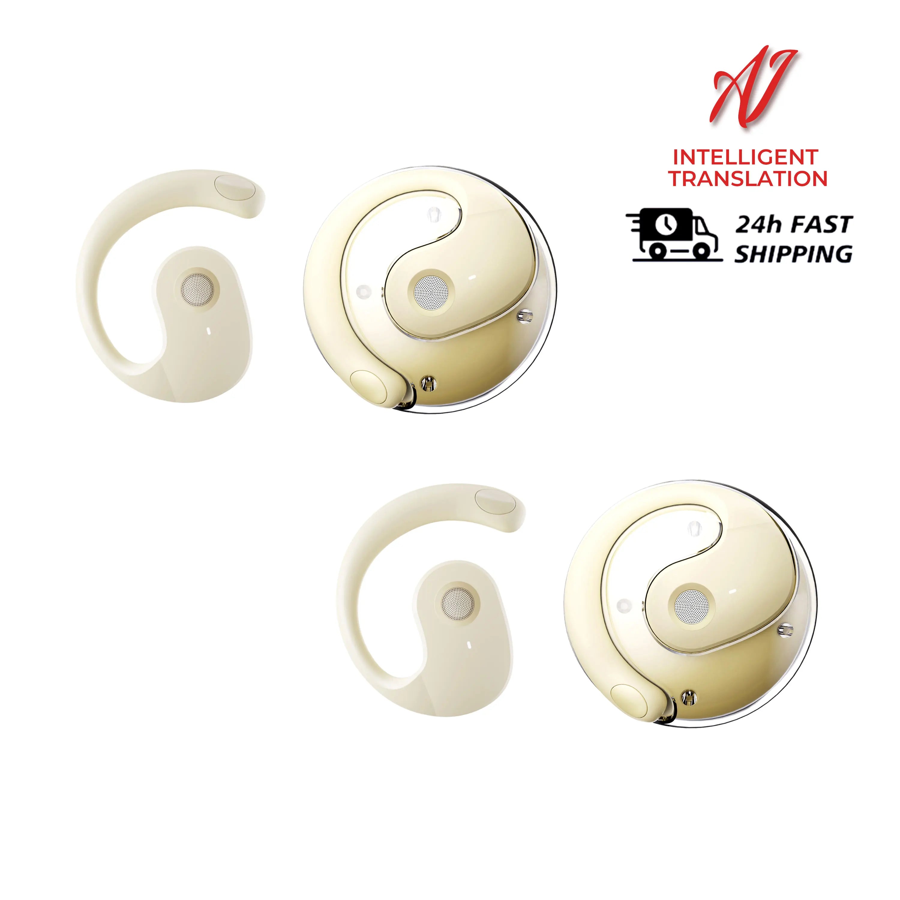 144 Language Translation Wireless Headphones Smart Waterproof Ai Real-time Translator Bluetooth 5.4 Earbuds Business Earphone by MVEnergo