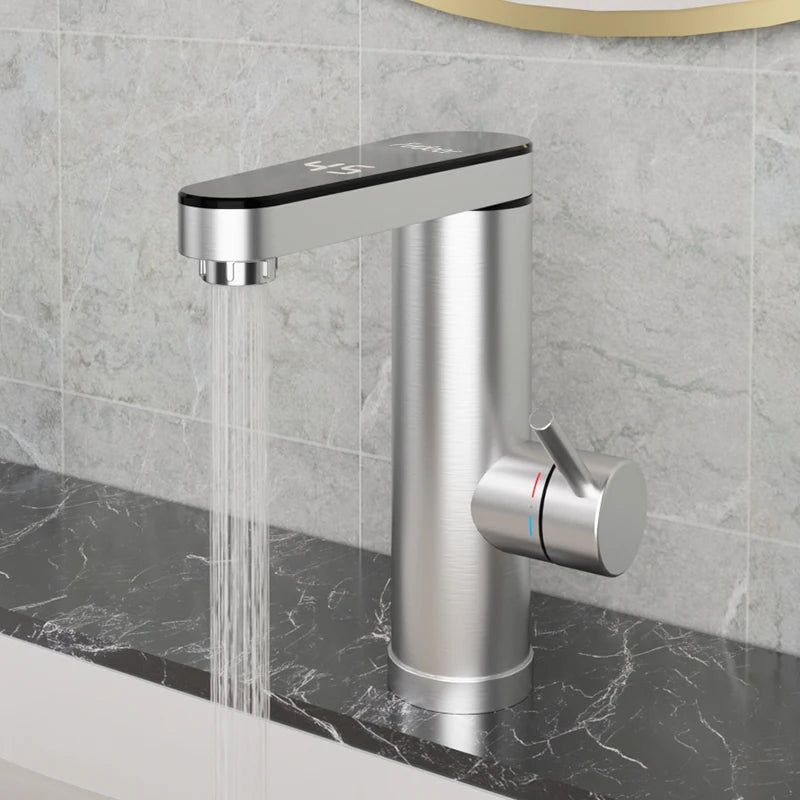 Fudeer 3400W 220V Electric Kitchen Water Heater Tap Instant Hot Stainless Steel Water Faucet Heater Cold Heating Faucet by MVEnergo