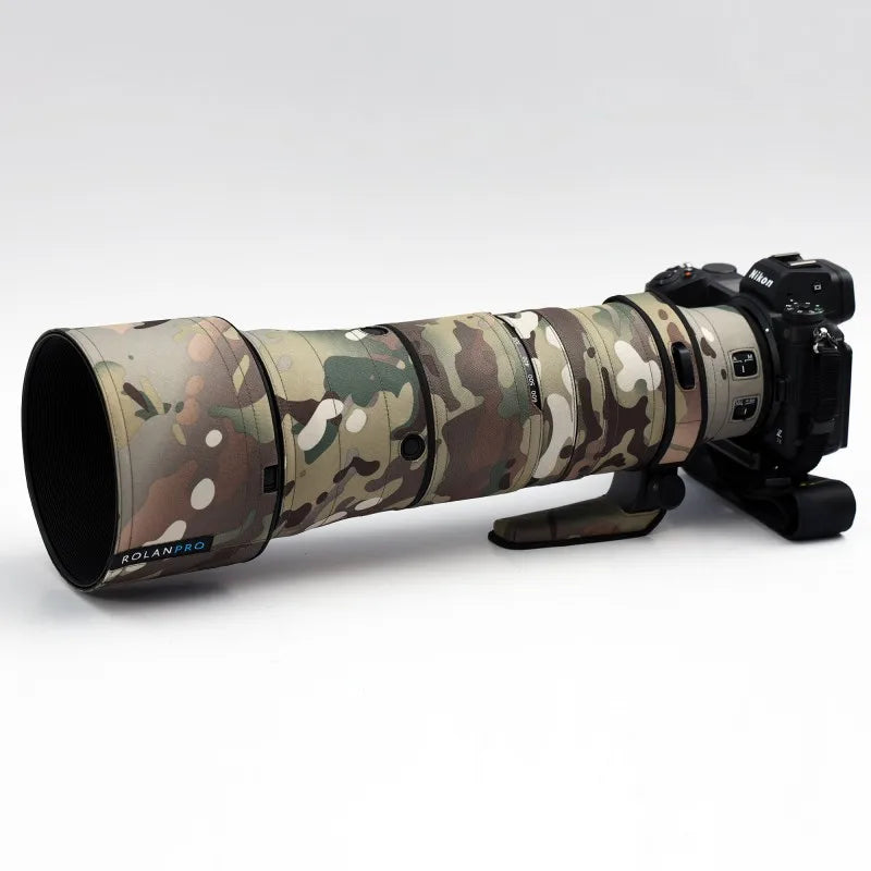 ROLANPRO Lens Coat For Nikon Z 180-600mm F/5.6-6.3 VR Waterproof Protective Case Camouflage Rain Cover Z180-600 Guns Sleeve by MVEnergo