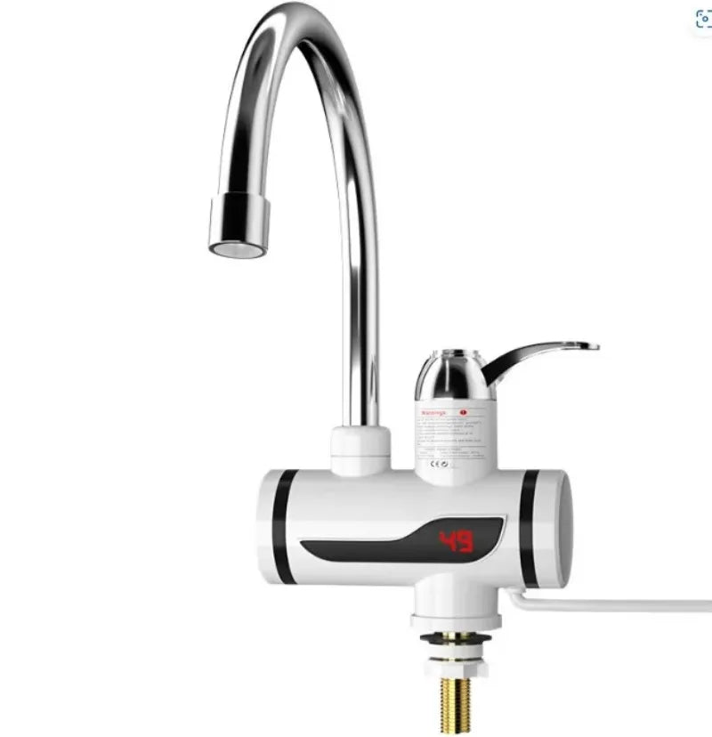 3000W Electric Kitchen Water Heater Tap Instant Hot Water Faucet Heater Cold Heating Faucet Tankless Instantaneous Water Heater by MVEnergo