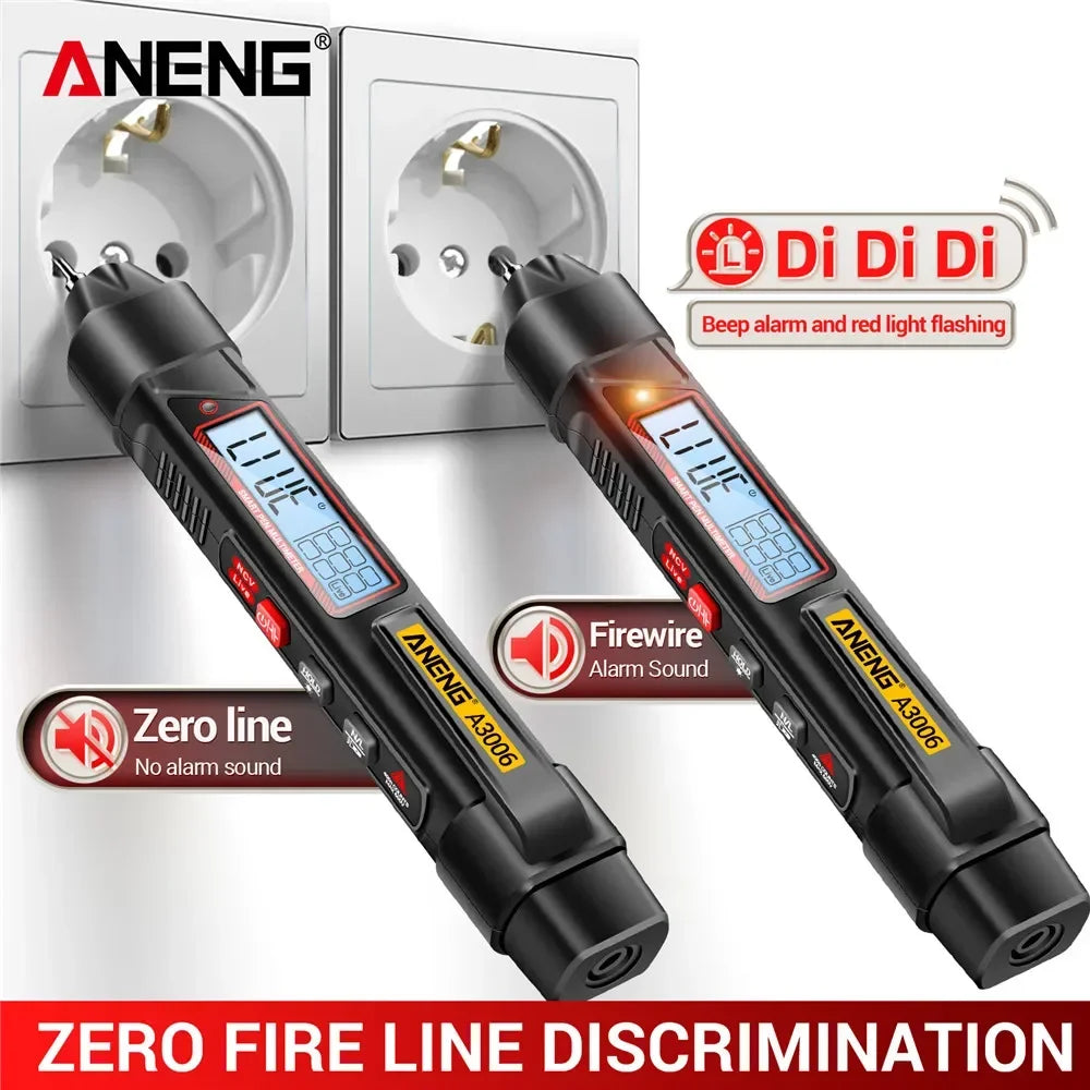ANENG A3006 Mini Pen Type Multimeter Digital Professional 4000 Counts AC/DC Voltage Ohm Diode Capacitance Hz meter Tool by MVEnergo