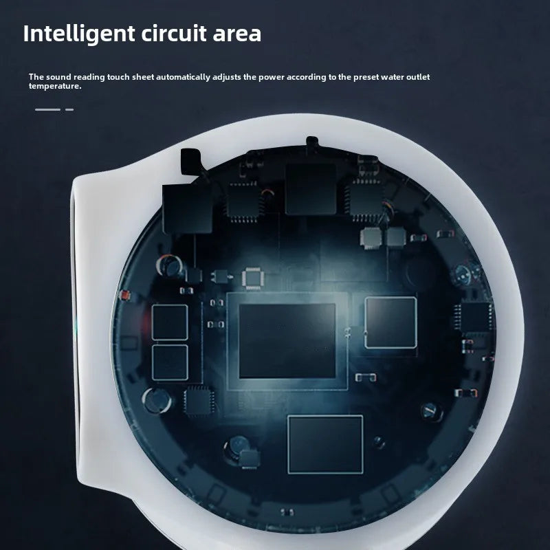 3000W Instant Hot Water Heater Faucet Electric Tankless for Kitchen Fast Heating Tap with Temperature Display by MVEnergo