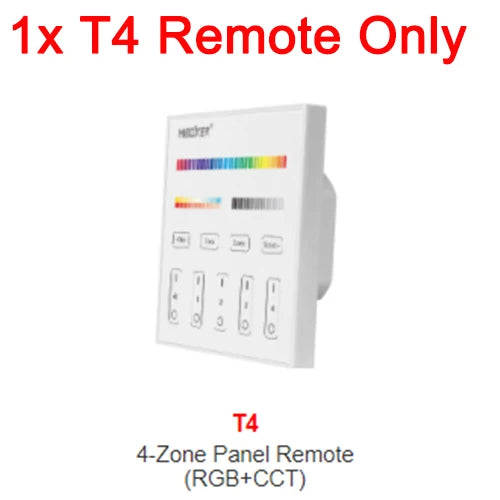 MiBoxer B0 B0-B B1 B1-B B2 B3 B3-B B4 B4-B B8 T1 T2 T3 T4 B5 Brightness/CCT/RGB/RGBW/RGBCCT Smart Panel Remote Controller Dimmer