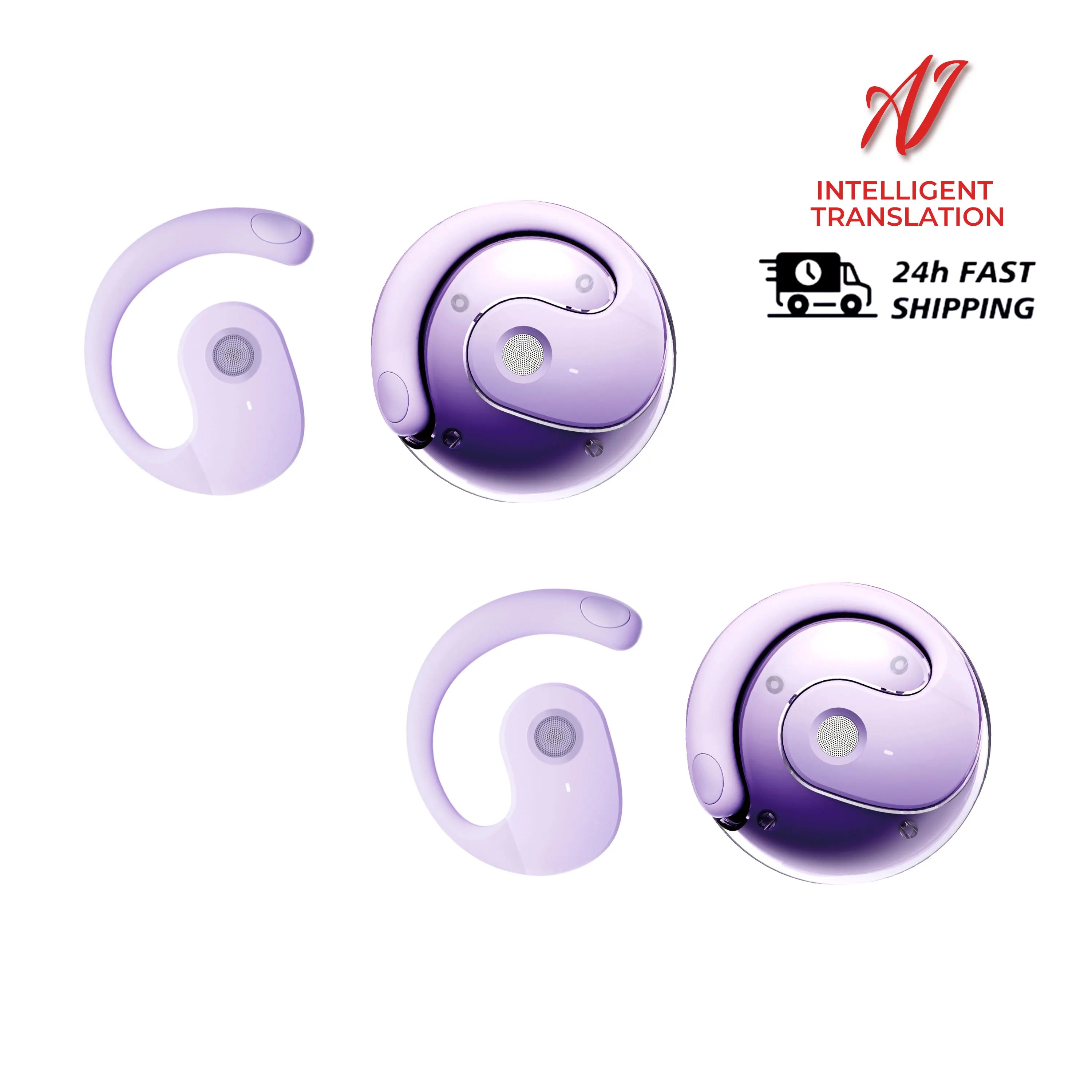 144 Language Translation Wireless Headphones Smart Waterproof Ai Real-time Translator Bluetooth 5.4 Earbuds Business Earphone by MVEnergo