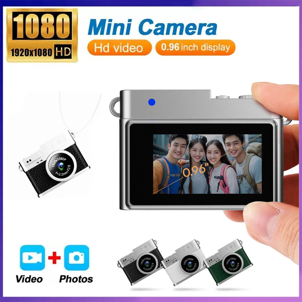 1080P Digital Camera Retro CCD Mini Cam with Screen Indoor Outdoor Sports Portable Vintage Very Small Camcorder Video Recorder by MVEnergo
