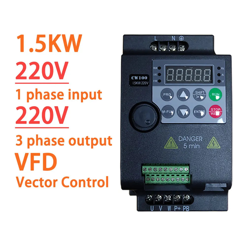380V Or 220V Economical VFD Variable Frequency Drive Converter Inverter 0.75/1.5/2.2/3.7/4/5.5/7.5/11 KW Motor Speed Controller by MVEnergo