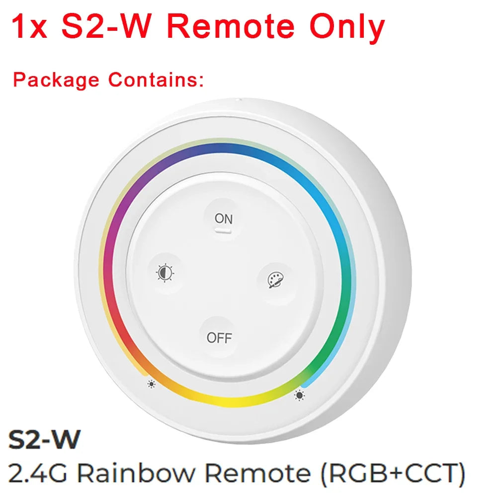 MiBoxer 2.4G Wireless Remote RGBCCT Controller FUT088 FUT089 FUT089B FUT089S FUT100 FUT092 FUT092B B3 T3 B4 T4 B0 B8 S2W+ C5 Y3