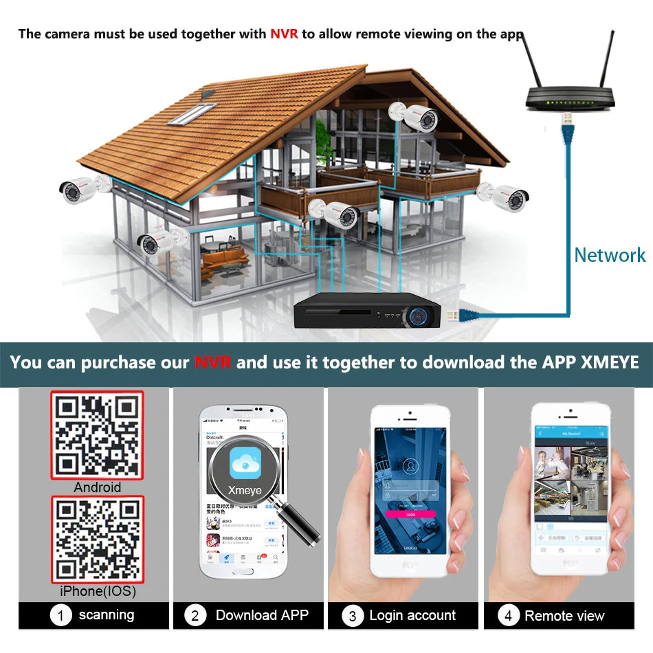 4K Poe Video Surveillance Camera Ip Onvif Audio 48V POE/DC 12V 4MP/5MP/8MP Night Vision Bullet WaterProof security camerafor NVR by MVEnergo