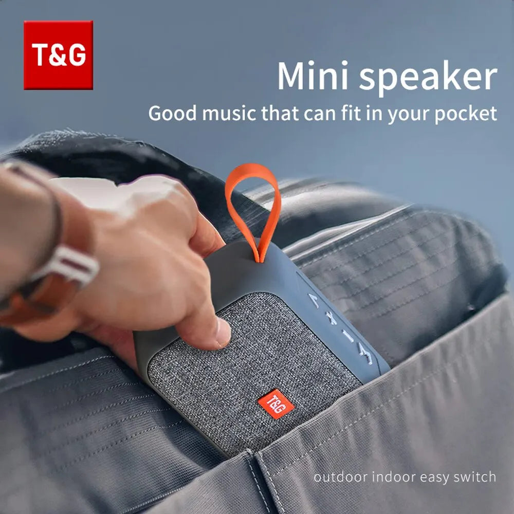 Speaker TG506 Portable Mini Wireless Soundbar Bluetooth 5.0 Outdoor Indoor HIFI Loudspeaker Support TF Card FM Radio Waterproof by MVEnergo