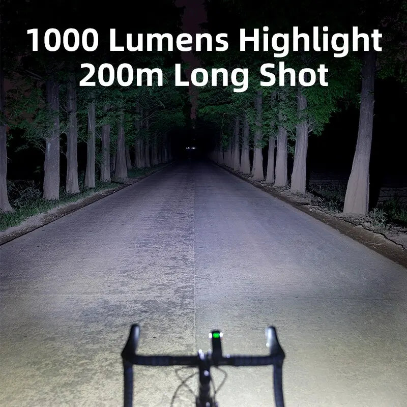 OFFBONDAGE Bicycle Light 1000Lumen Bike Headlight Power Bank Flashlight Handlebar USB Charging MTB Road Highlight by MVEnergo